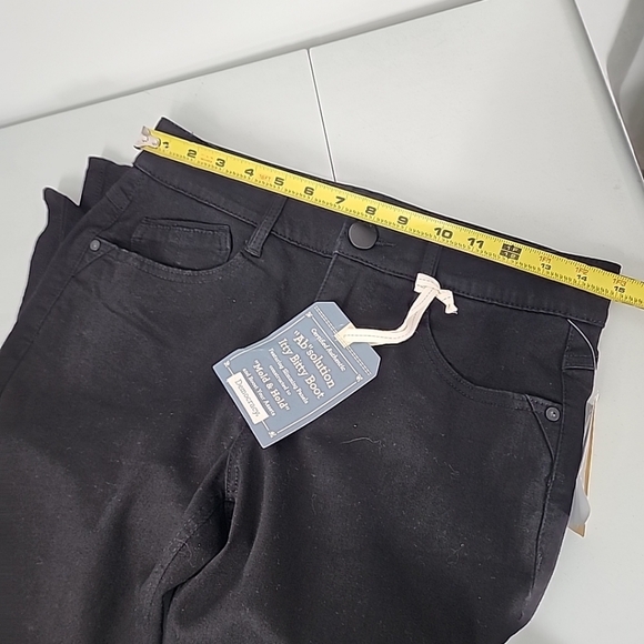 NEW Democracy Size 6P Ab solution Black Denim Petite Itty Bitty Bootcut Jeans - Picture 5 of 10